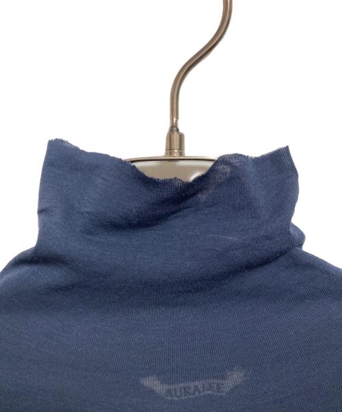 AURALEE（オーラリー）AURALEE (オーラリー) HIGH GAUGE SHEER RIB TURTLE NECK L/S TEE ネイビー サイズ:SIZE 1の古着・服飾アイテム