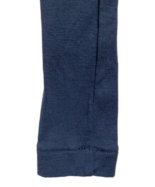 AURALEE（オーラリー）AURALEE (オーラリー) HIGH GAUGE SHEER RIB TURTLE NECK L/S TEE ネイビー サイズ:SIZE 1の古着・服飾アイテム