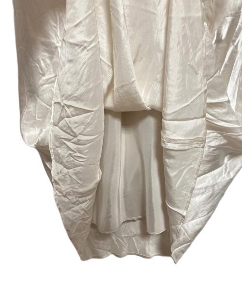 1er Arrondissement（プルミエ アロンディスモン）1er Arrondissement (プルミエ アロンディスモン) ヴィンテージサテンスカート アイボリー サイズ:36の古着・服飾アイテム