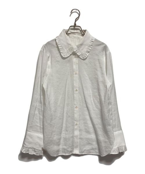 Spick and Span（スピック＆スパン）Spick and Span (スピック＆スパン) フリルカラーブラウス ホワイト サイズ:FREEの古着・服飾アイテム
