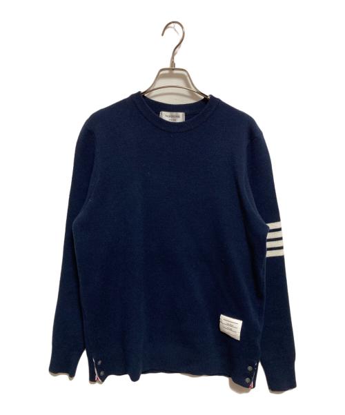 Thom Browne（トムブラウン）Thom Browne (トムブラウン) クルーネックニット ネイビー サイズ:2の古着・服飾アイテム