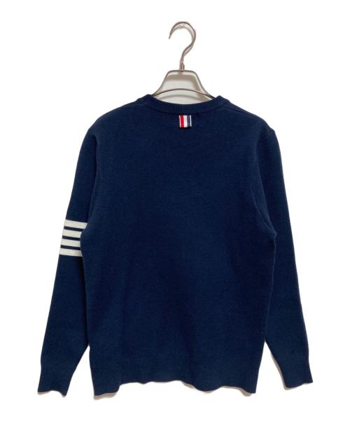 Thom Browne（トムブラウン）Thom Browne (トムブラウン) クルーネックニット ネイビー サイズ:2の古着・服飾アイテム