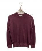 Crucianiクルチアーニ）の古着「クルーネックニット」｜ボルドー