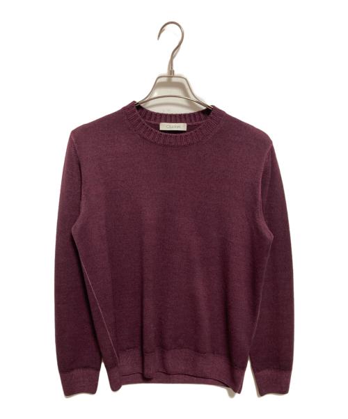 Cruciani（クルチアーニ）CRUCIANI (クルチアーニ) クルーネックニット ボルドー サイズ:48の古着・服飾アイテム