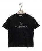 BALENCIAGAバレンシアガ）の古着「ロゴプリントTシャツ」｜ブラック
