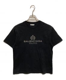 BALENCIAGA（バレンシアガ）の古着「ロゴプリントTシャツ」｜ブラック