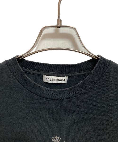 BALENCIAGA（バレンシアガ）BALENCIAGA (バレンシアガ) ロゴプリントTシャツ ブラック サイズ:XSの古着・服飾アイテム