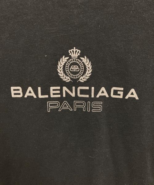 BALENCIAGA（バレンシアガ）BALENCIAGA (バレンシアガ) ロゴプリントTシャツ ブラック サイズ:XSの古着・服飾アイテム