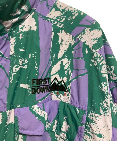 FIRST DOWN（ファーストダウン）FIRST DOWN (ファーストダウン) リバーシブルボアフリースブルゾン ベージュ サイズ:Sの古着・服飾アイテム