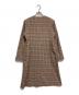Aquascutum (アクアスキュータム) ノーカラーチェックコート ベージュ サイズ:M：15000円