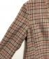 中古・古着 Aquascutum (アクアスキュータム) ノーカラーチェックコート ベージュ サイズ:M：15000円