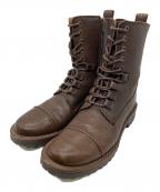 SAYAサヤ）の古着「レースアップショートブーツ」｜ブラウン