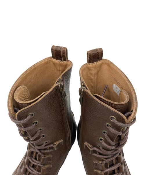 SAYA（サヤ）SAYA (サヤ) レースアップショートブーツ ブラウン サイズ:SIZE 24.5cmの古着・服飾アイテム
