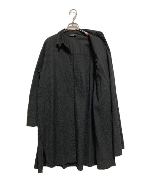 YACCO MARICARD（ヤッコマリカルド）YACCO MARICARD (ヤッコマリカルド) ピンタックロングシャツ ブラック サイズ:Nの古着・服飾アイテム