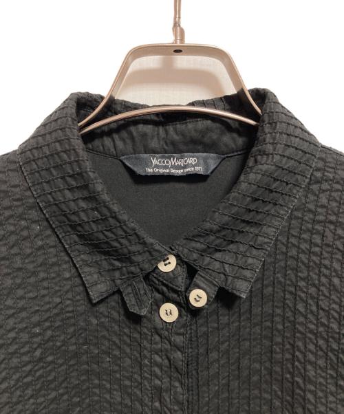 YACCO MARICARD（ヤッコマリカルド）YACCO MARICARD (ヤッコマリカルド) ピンタックロングシャツ ブラック サイズ:Nの古着・服飾アイテム