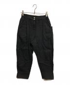 YACCO MARICARDヤッコマリカルド）の古着「ピンタックイージーパンツ」｜ブラック