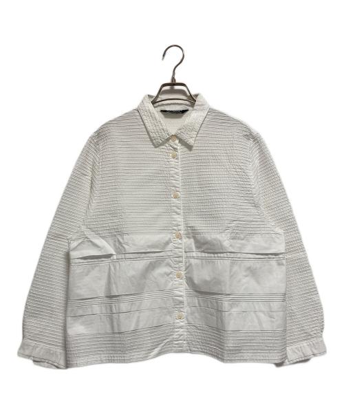 YACCO MARICARD（ヤッコマリカルド）YACCO MARICARD (ヤッコマリカルド) ピンタックシャツ ホワイト サイズ:Nの古着・服飾アイテム