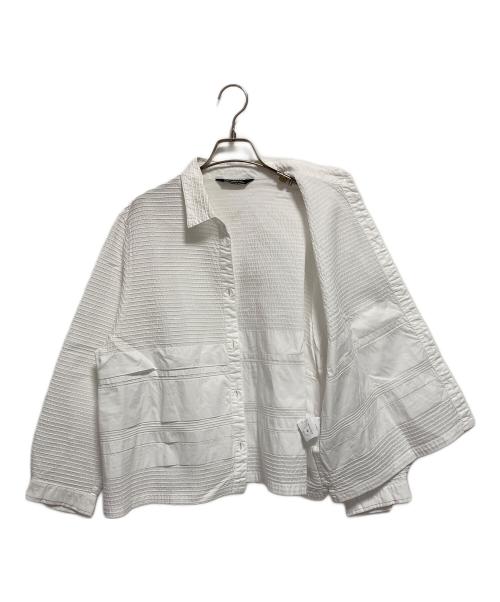 YACCO MARICARD（ヤッコマリカルド）YACCO MARICARD (ヤッコマリカルド) ピンタックシャツ ホワイト サイズ:Nの古着・服飾アイテム