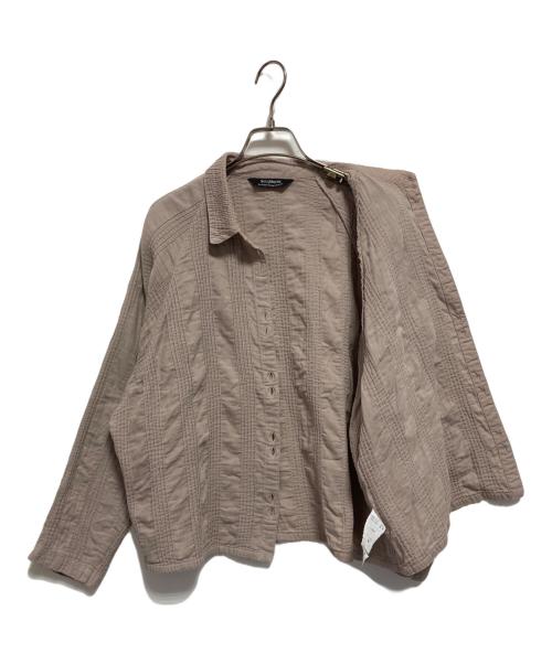 YACCO MARICARD（ヤッコマリカルド）YACCO MARICARD (ヤッコマリカルド) ピンタックワイドシャツ ベージュ サイズ:2の古着・服飾アイテム