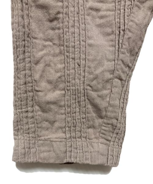 YACCO MARICARD（ヤッコマリカルド）YACCO MARICARD (ヤッコマリカルド) ピンタックワイドシャツ ベージュ サイズ:2の古着・服飾アイテム