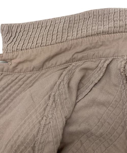 YACCO MARICARD（ヤッコマリカルド）YACCO MARICARD (ヤッコマリカルド) ピンタックワイドシャツ ベージュ サイズ:2の古着・服飾アイテム