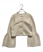 ESTNATIONエストネーション）の古着「スパークファージャケット」｜ベージュ