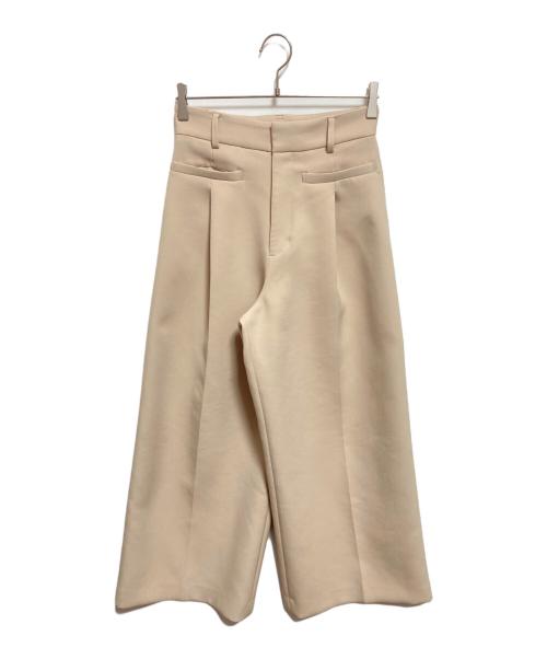COLUMN（コラム）COLUMN (コラム) タックワイドパンツ ベージュ サイズ:36の古着・服飾アイテム
