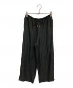 DRAWERドゥロワー）の古着「PRE2 ツイルイージーパンツ」｜ブラック