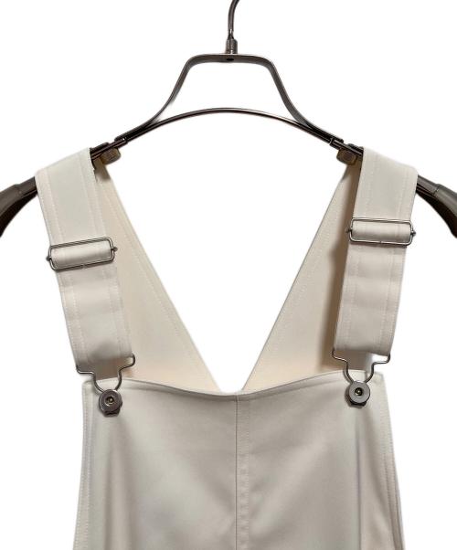 ESTNATION（エストネーション）ESTNATION (エストネーション) ダブルクロスサテンジャンパースカート アイボリー サイズ:36の古着・服飾アイテム