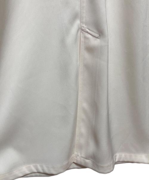 ESTNATION（エストネーション）ESTNATION (エストネーション) ダブルクロスサテンジャンパースカート アイボリー サイズ:36の古着・服飾アイテム