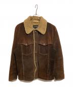 TOWN CRAFTタウンクラフト）の古着「スウェードランチジャケット」｜ブラウン