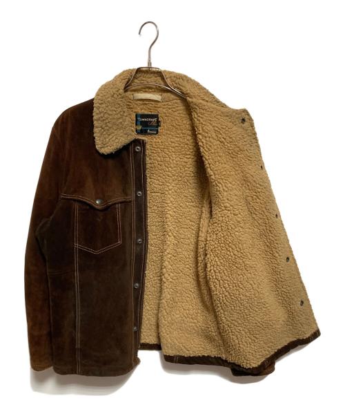 TOWN CRAFT（タウンクラフト）TOWN CRAFT (タウンクラフト) スウェードランチジャケット ブラウン サイズ:42の古着・服飾アイテム