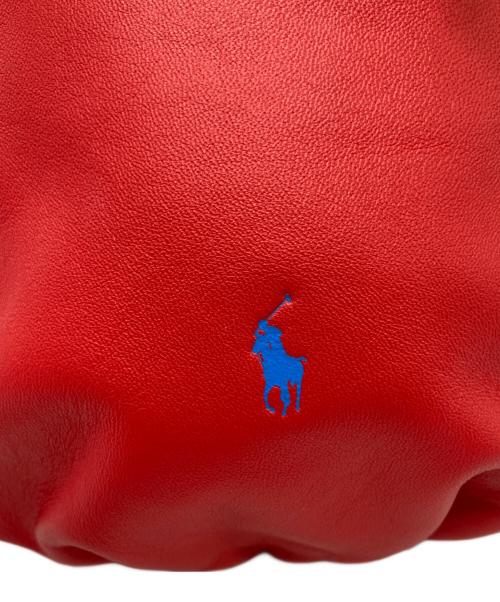 POLO RALPH LAUREN（ポロ・ラルフローレン）POLO RALPH LAUREN (ポロ・ラルフローレン) 巾着ショルダーバッグ レッドの古着・服飾アイテム
