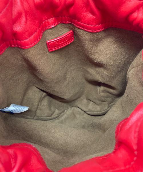 POLO RALPH LAUREN（ポロ・ラルフローレン）POLO RALPH LAUREN (ポロ・ラルフローレン) 巾着ショルダーバッグ レッドの古着・服飾アイテム