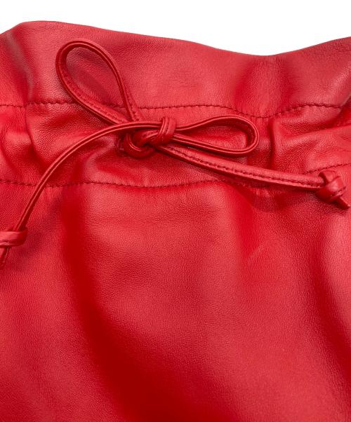 POLO RALPH LAUREN（ポロ・ラルフローレン）POLO RALPH LAUREN (ポロ・ラルフローレン) 巾着ショルダーバッグ レッドの古着・服飾アイテム