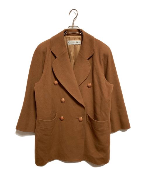 Christian Dior（クリスチャン ディオール）Christian Dior (クリスチャン ディオール) カシミヤコート ブラウン サイズ:9の古着・服飾アイテム