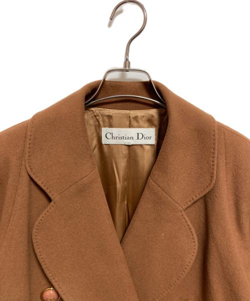 Christian Dior（クリスチャン ディオール）Christian Dior (クリスチャン ディオール) カシミヤコート ブラウン サイズ:9の古着・服飾アイテム