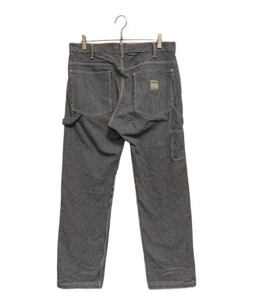 KOJIMA GENES（コジマジーンズ）KOJIMA GENES (コジマジーンズ) ヒッコリー ペインターデニムパンツ ブラック サイズ:W36の古着・服飾アイテム