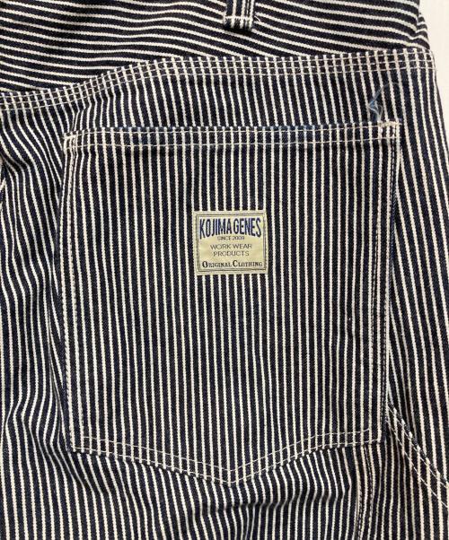 KOJIMA GENES（コジマジーンズ）KOJIMA GENES (コジマジーンズ) ヒッコリー ペインターデニムパンツ ブラック サイズ:W36の古着・服飾アイテム