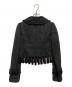 DOLCE & GABBANA (ドルチェ＆ガッバーナ) ジャガードフリンジレースジャケット ブラック サイズ:40：25000円
