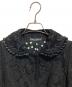 中古・古着 DOLCE & GABBANA (ドルチェ＆ガッバーナ) ジャガードフリンジレースジャケット ブラック サイズ:40：25000円