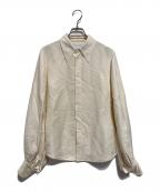 BOTTEGA VENETAボッテガベネタ）の古着「シルク混ボリュームスリーブシャツ」｜アイボリー