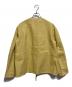 JIL SANDER (ジルサンダー) ノーカラーデニムジャケット イエロー サイズ:34：15000円
