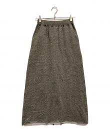 IRONING（アイロニング）の古着「アイロニンググリッタースウェットロングスカート」｜グレー