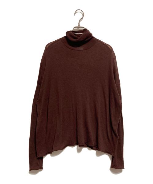 SLOBE IENA（スローブ イエナ）SLOBE IENA (スローブ イエナ) スイビワイドシルエットタートルプルオーバー ブラウン サイズ:FREEの古着・服飾アイテム