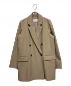 CAPRICIEUX LE'MAGEカプリシューレマージュ）の古着「Wテーラードジャケット」｜ベージュ
