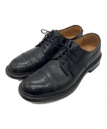 SHETLAND FOX（シェットランドフォックス）の古着「ハンプトン メダリオン シューズ」｜ブラック