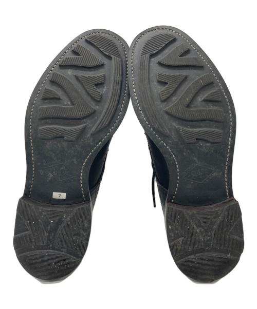 SHETLAND FOX（シェットランドフォックス）SHETLAND FOX (シェットランドフォックス) ハンプトン メダリオン シューズ ブラック サイズ:7ｂの古着・服飾アイテム