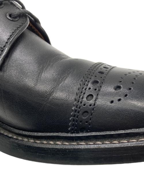 SHETLAND FOX（シェットランドフォックス）SHETLAND FOX (シェットランドフォックス) ハンプトン メダリオン シューズ ブラック サイズ:7ｂの古着・服飾アイテム