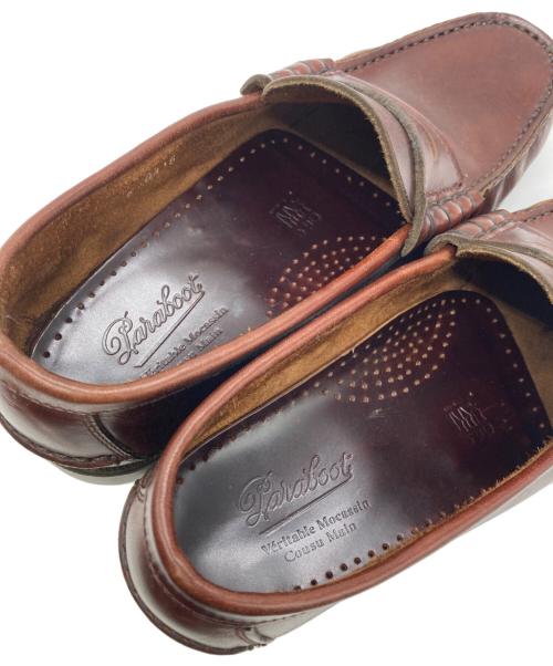 PARABOOT（パラブーツ）PARABOOT (パラブーツ) CORAUX ペニーローファー ブラウン サイズ:6の古着・服飾アイテム